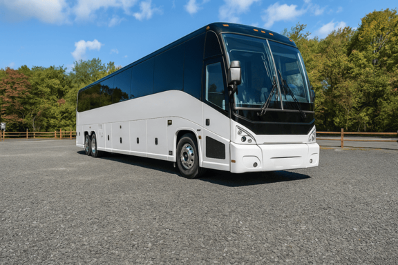 Charter Bus Rental Bridgeport 56 Passenger Charter Bus